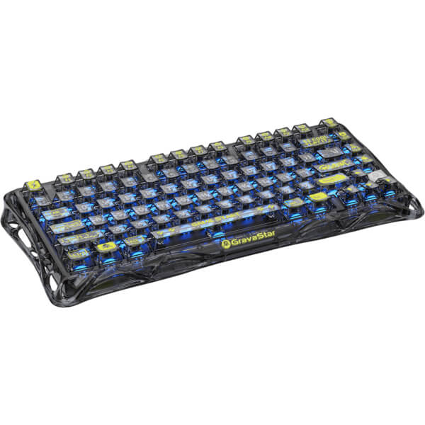 Gaming Mechanical Keyboard GravaStar GSK1LITE_XTAL_BLK Mercury K1 Lite, Wireless, Bluetooth, USB, Type-C, Black