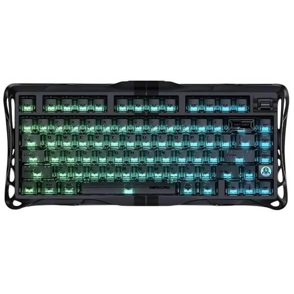 Gaming Mechanical Keyboard GravaStar GSV75_XTAL_BLK Mercury V75, Magnetic Jade Pro, Wired, USB, Black