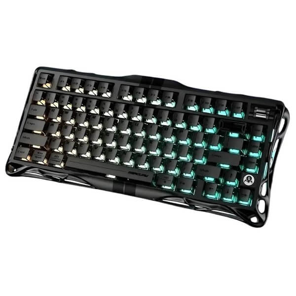 Gaming Mechanical Keyboard GravaStar GSV75_XTAL_BLK Mercury V75, Magnetic Jade Pro, Wired, USB, Black