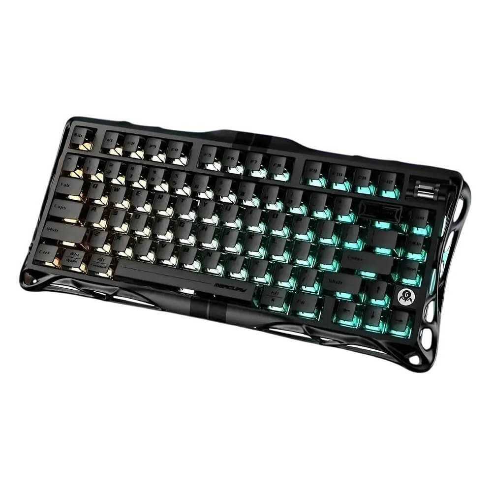 Gaming Mechanical Keyboard GravaStar GSV75_XTAL_BLK Mercury V75, Magnetic Jade Pro, Wired, USB, Black