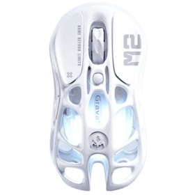 Gaming Mouse GravaStar GRAVASTARM2_WHT Mercury M2, Wireless, Bluetooth, Type-c, USB, Opaline White