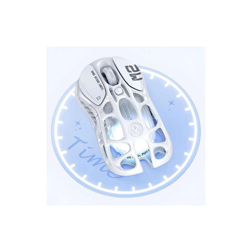 Gaming Mouse GravaStar GRAVASTARM2_WHT Mercury M2, Wireless, Bluetooth, Type-c, USB, Opaline White