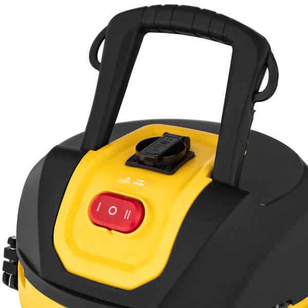 სამშენებლო მტვერსასრუტი 2E 2E-VC3012SSD PowerClean 30S, 1200W, 30L, Construction Vacuum Cleaner, Silver/Yellow