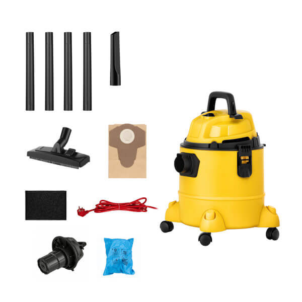 სამშენებლო მტვერსასრუტი 2E 2E-VC2010P PowerClean 20P, 1000W, 20L, Construction Vacuum Cleaner, Yellow