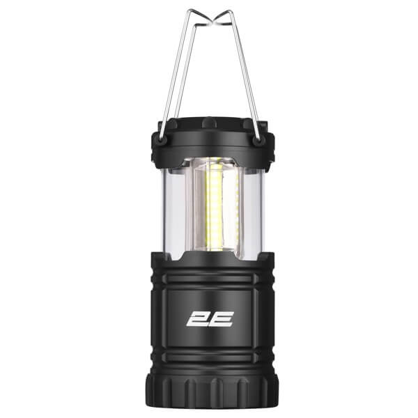 Camping Lantern On Batteries 2E 2E-PLBL3AAF PLBL3AAF, 3W, Balck