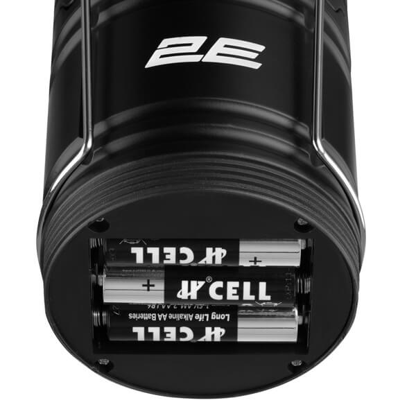 Camping Lantern On Batteries 2E 2E-PLBL3AAF PLBL3AAF, 3W, Balck