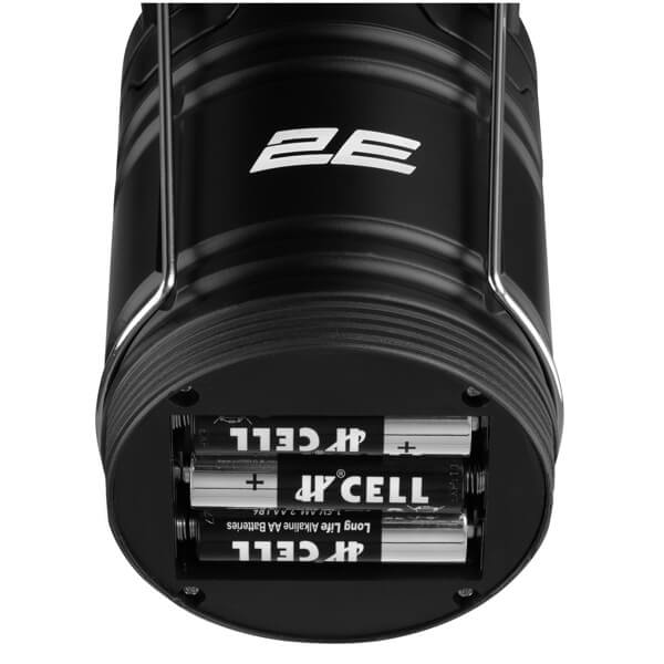 Camping Lantern On Batteries 2E 2E-PLBL3AA, 3W, Balck