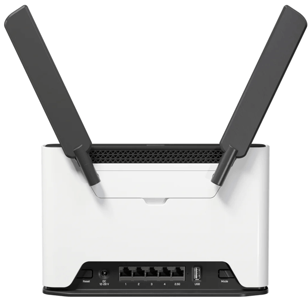 როუტერი Mikrotik S53UG+5HaxD2HaxD-TC&RG650E-EU Chateau 5G R17 ax, 1201Mbps, Router, White