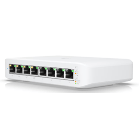 PoE+ Switch Ubiquiti USW-Lite-8-POE UniFi Switch Lite 8 PoE [UB2USWLITE8POEEU], 8-Port Gigabit, White