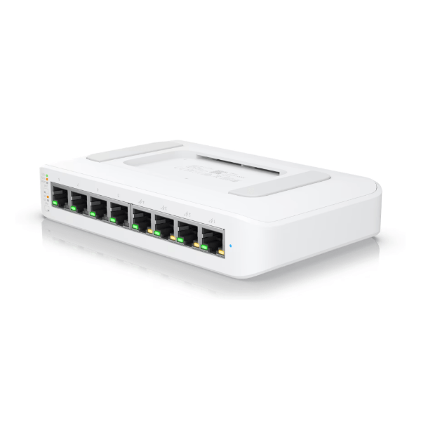 PoE+ Switch Ubiquiti USW-Lite-8-POE UniFi Switch Lite 8 PoE [UB2USWLITE8POEEU], 8-Port Gigabit, White