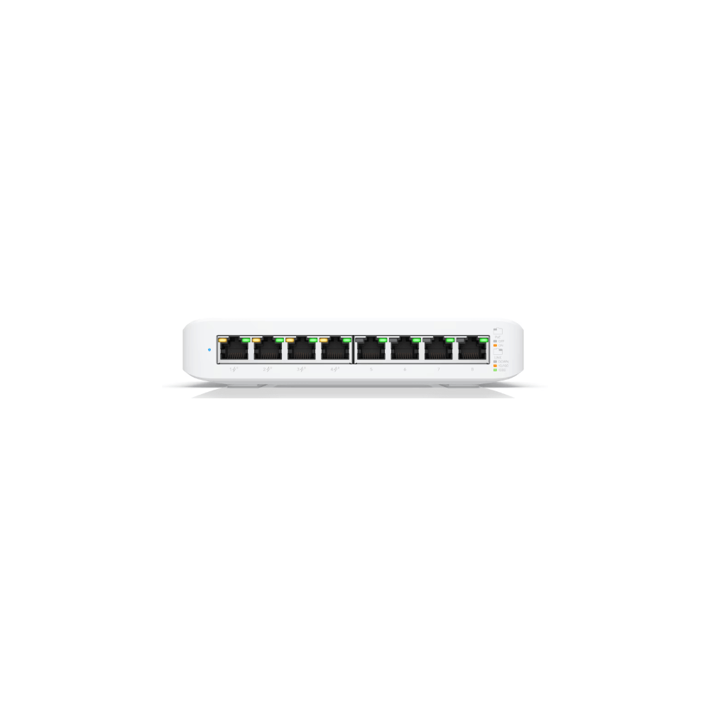 PoE+ Switch Ubiquiti USW-Lite-8-POE UniFi Switch Lite 8 PoE [UB2USWLITE8POEEU], 8-Port Gigabit, White