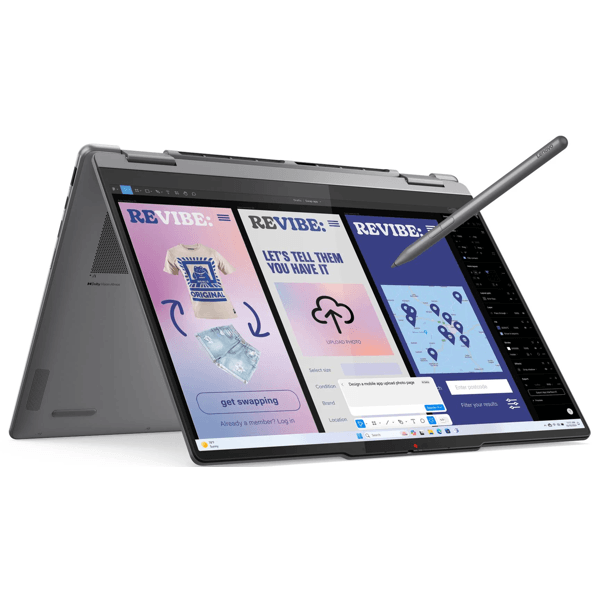 Notebook Lenovo 83JQ008URK Yoga 7, 14'', Ultra 7-256V, 16GB, 512GB SSD, Integrated, Silver