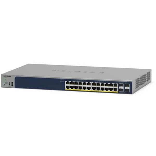 სვიჩი Netgear GS728TPP-300EUS, 24-Port Gigabit, POE+Switch, Grey/Blue