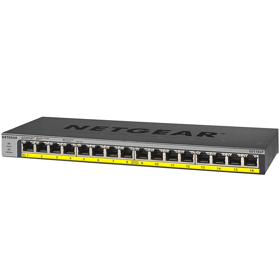 PoE+Switch Netgear GS116LP-100EUS, 16-Port Gigabit, Black