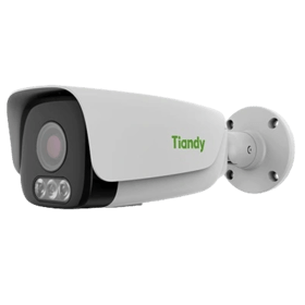 Motorized Color Maker LPR Bullet Camera Tiandy TC-C34LQ Spec:LK/I3W/A/E/Y/M/S/H/LPR/2.8-12mm - Lite LPR, 4MP, White