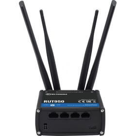 4G LTE Cat4 Router Teltonika RUT950U022C0 RUT950 (Quectel/MEIG), 150Mbps, Black