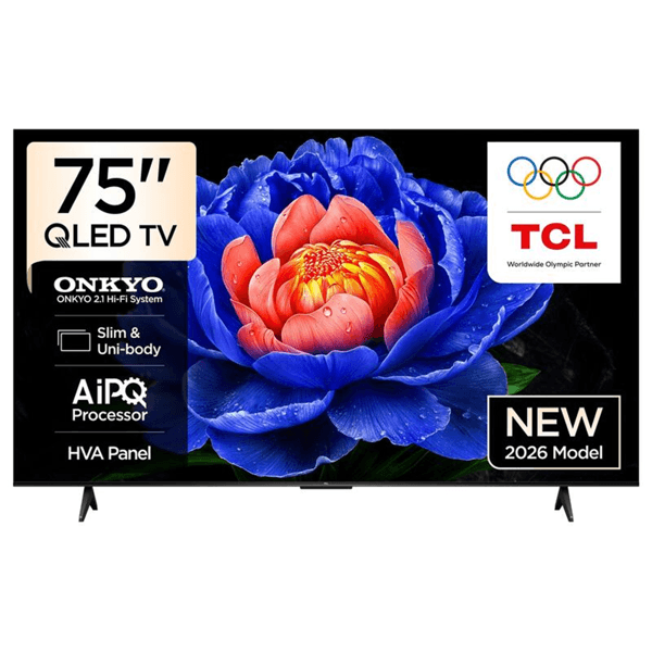 TV TCL 75P7L QLED, 75", 4K UHD, Smart TV, HDMI, USB, Bluetooth, WIFI, Black