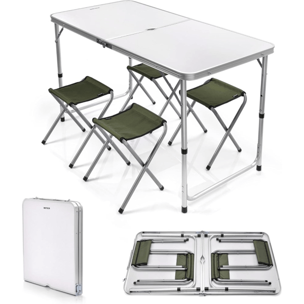 ბაღის ავეჯის კომპლექტი OEM 17051530, 5Pcs, Garden Furniture Set, Green