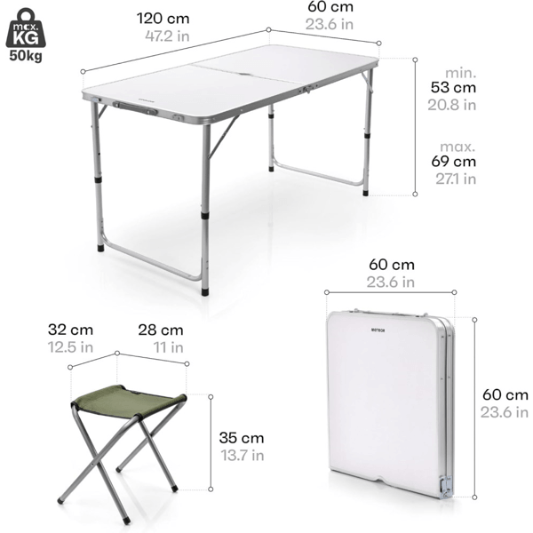 ბაღის ავეჯის კომპლექტი OEM 17051530, 5Pcs, Garden Furniture Set, Green
