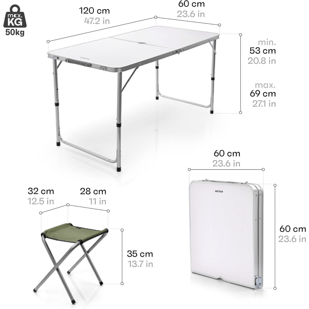 Garden Furniture Set OEM 17051530, 5Pcs, Green