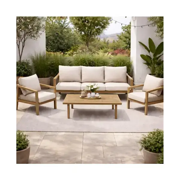 ბაღის ავეჯის კომპლექტი OEM ZT-SF252, 4Pcs, Garden Furniture Set, Beige