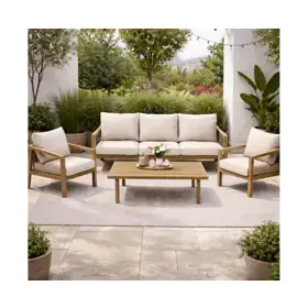ბაღის ავეჯის კომპლექტი OEM ZT-SF252, 4Pcs, Garden Furniture Set, Beige