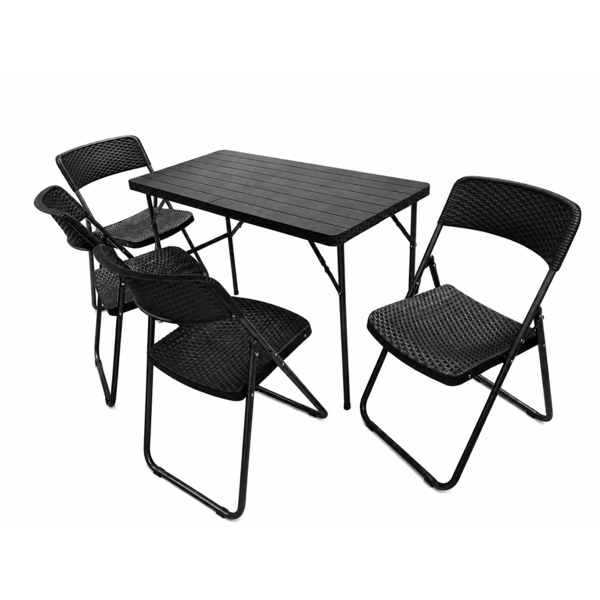 Furniture Set OEM SS-011F-8B, 5Pcs, Black