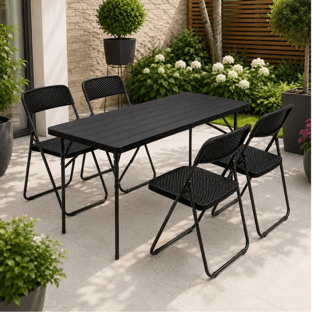 Furniture Set OEM SS-011F-8B, 5Pcs, Black
