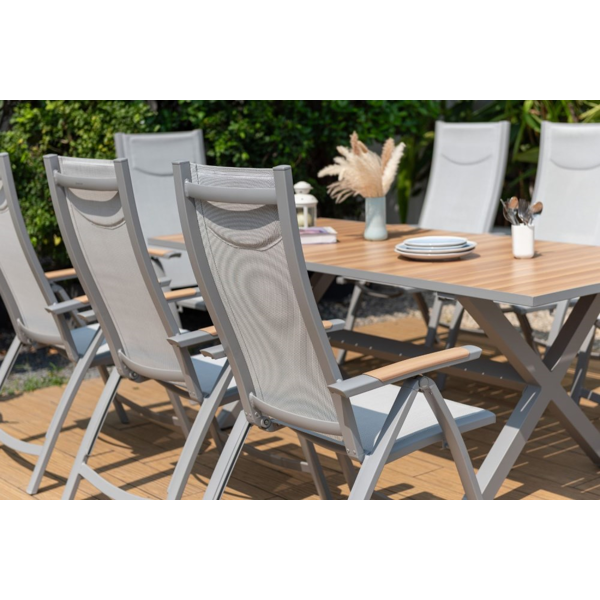 Furniture Set Panama 17051658, 7Pcs, Grey
