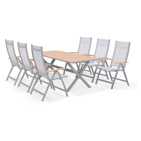 Furniture Set Panama 17051658, 7Pcs, Grey