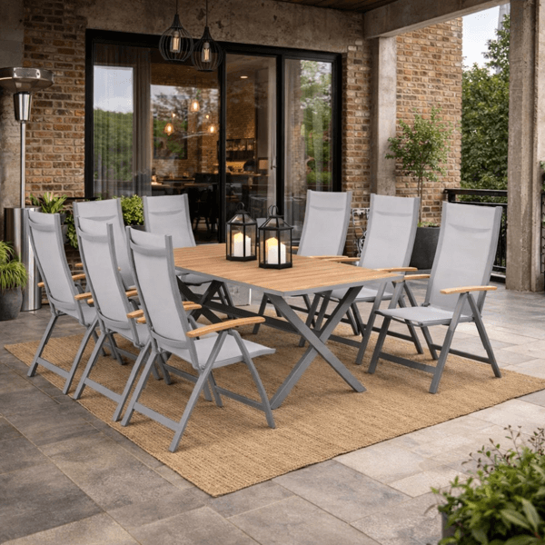 Furniture Set Panama 17051658, 7Pcs, Grey