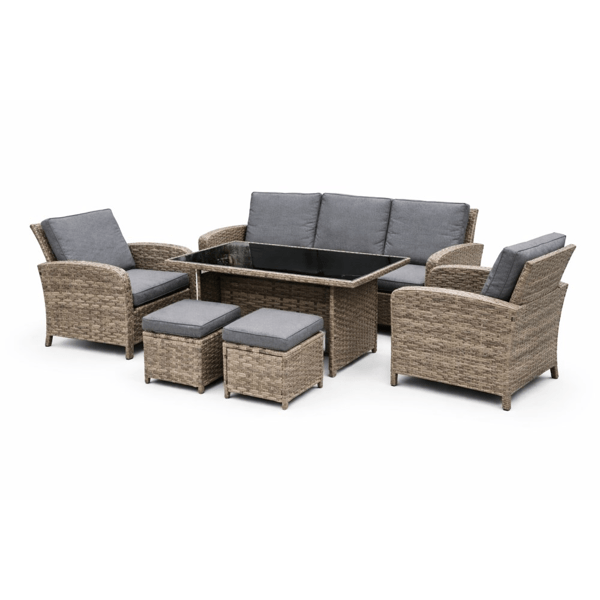 ბაღის ავეჯის კომპლექტი OEM JH-223, 6Pcs, Furniture Set, Brown