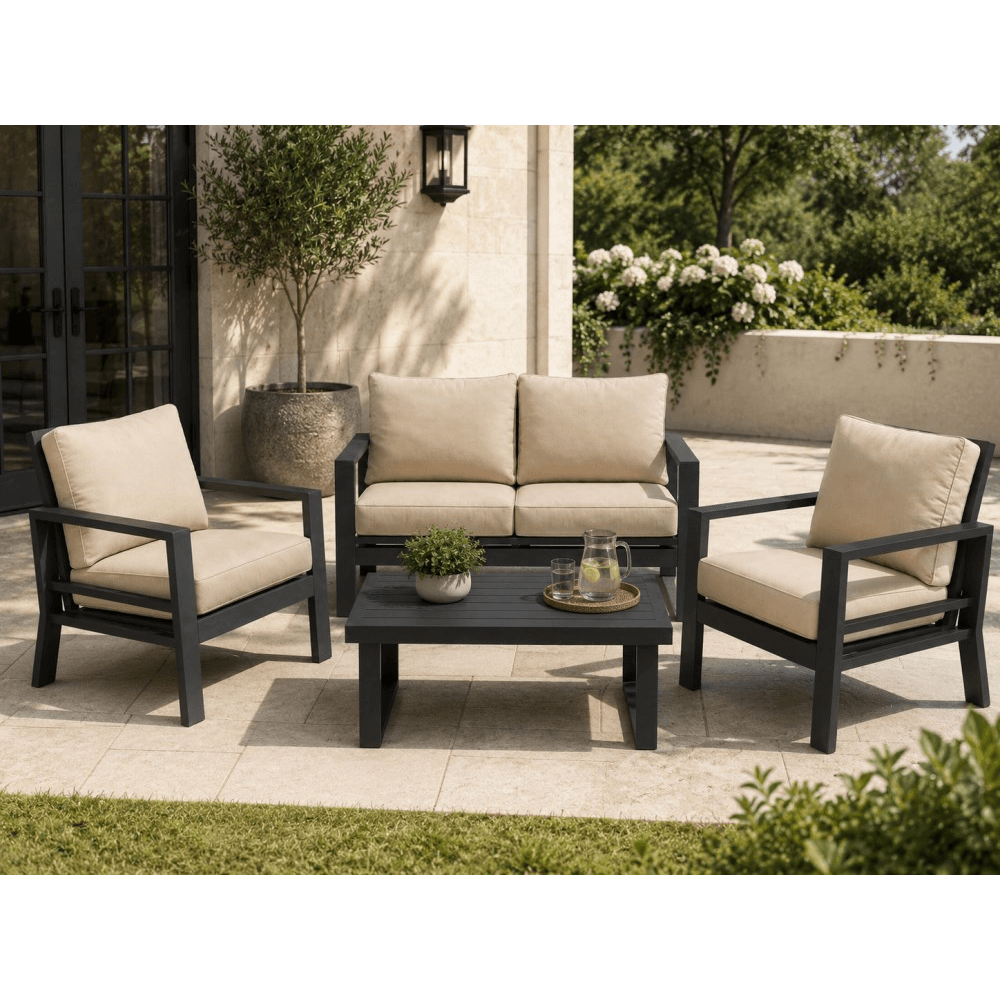 Furniture Set OEM Jm-PS-T812A, 4Pcs, Black