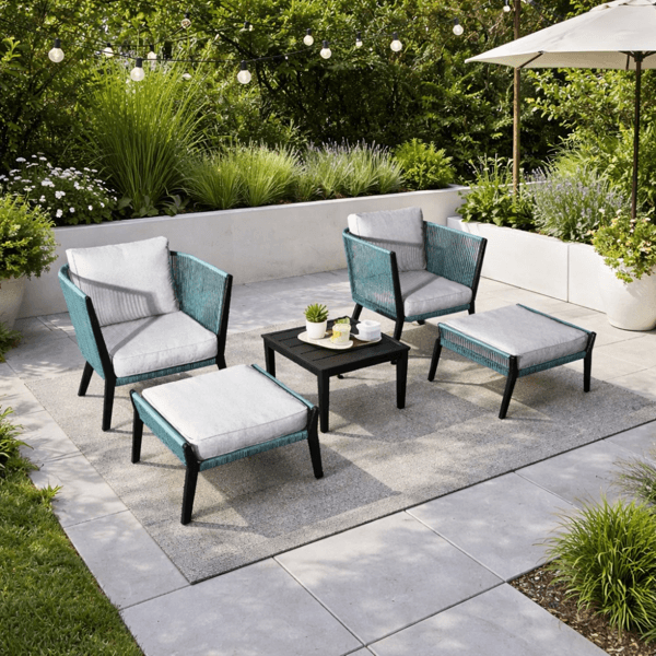 ავეჯის კომპლექტი OEM Jm-PS-T612, 5Pcs, Furniture Set, Grey
