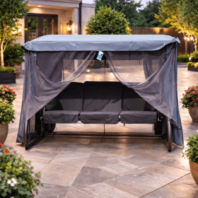 საქანელა OEM VENEZIA LUX D002-06PB, Swing, Dark Grey