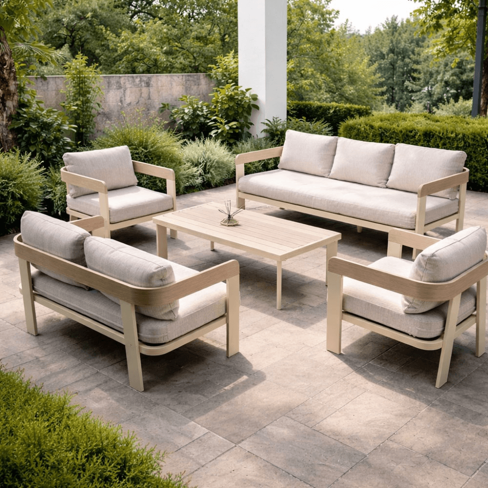 ბაღის ავეჯის კომპლექტი OEM Jm-7947, 5Pcs, Furniture Set, Beige