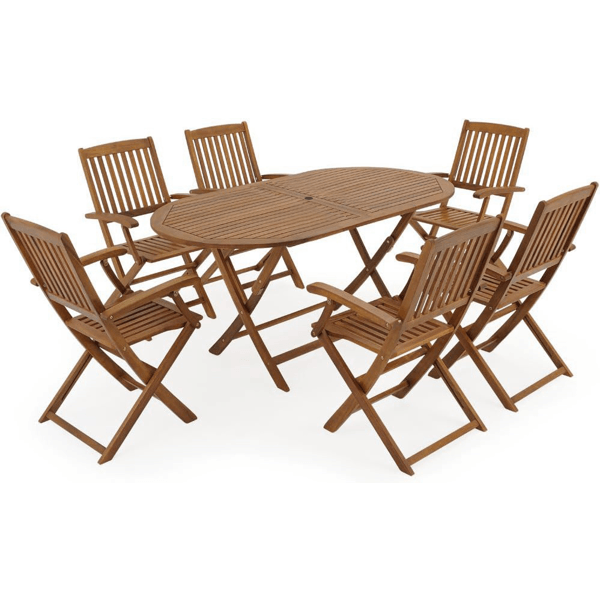 ავეჯის კომპლექტი Home Decor Boston Set HDGF-BWS, 7Pcs, Furniture Set, Brown