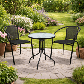 ბაღის ავეჯის ნაკრები OEM SC-024/SC-070, Furniture Set, Black
