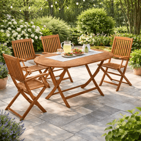 ბაღის ავეჯის კომპლექტი Home Decor 17051330, 5Pcs, Furniture Set, Brown