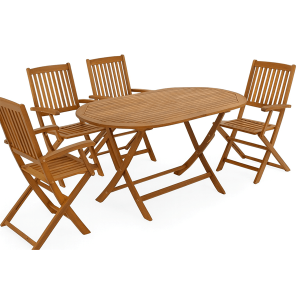 ბაღის ავეჯის კომპლექტი Home Decor 17051330, 5Pcs, Furniture Set, Brown