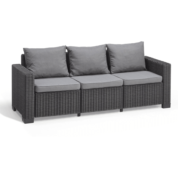 ბაღის ავეჯის კომპლექტი Keter California chaise longue Gr+NW-cg 03 STD, 3Pcs, Furniture Set, Grey