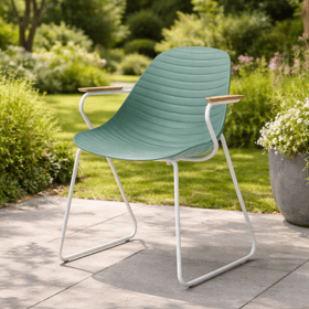 სკამი Domino Stream carver, Chair, Green
