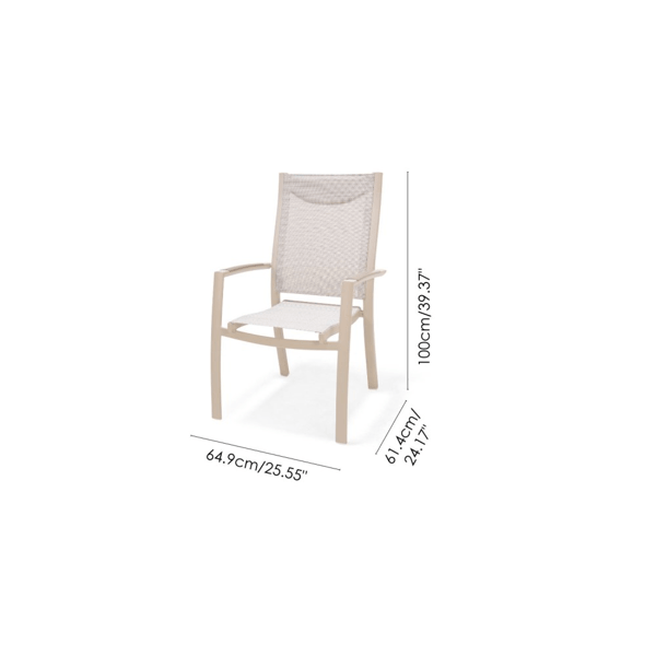 სკამი OEM Panama, Chair, Cream