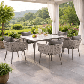 Furniture Set OEM JHA-16013, 7Pcs, Beige