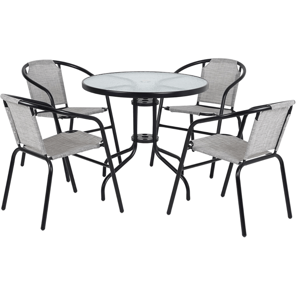 ბაღის ავეჯის კომპლექტი OEM 17051574, 6Pcs, Furniture Set, Black