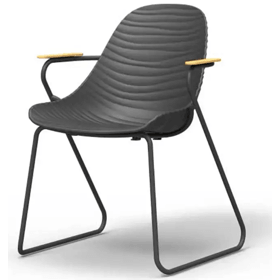 სკამი Domino Stream carver, Chair, Grey