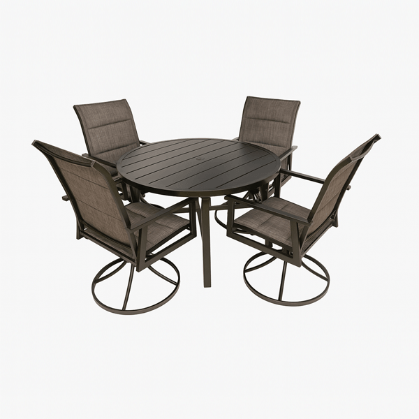 ბაღის ავეჯის კომპლექტი OEM JM-PS-T720, 5Pcs, Furniture Set, Black