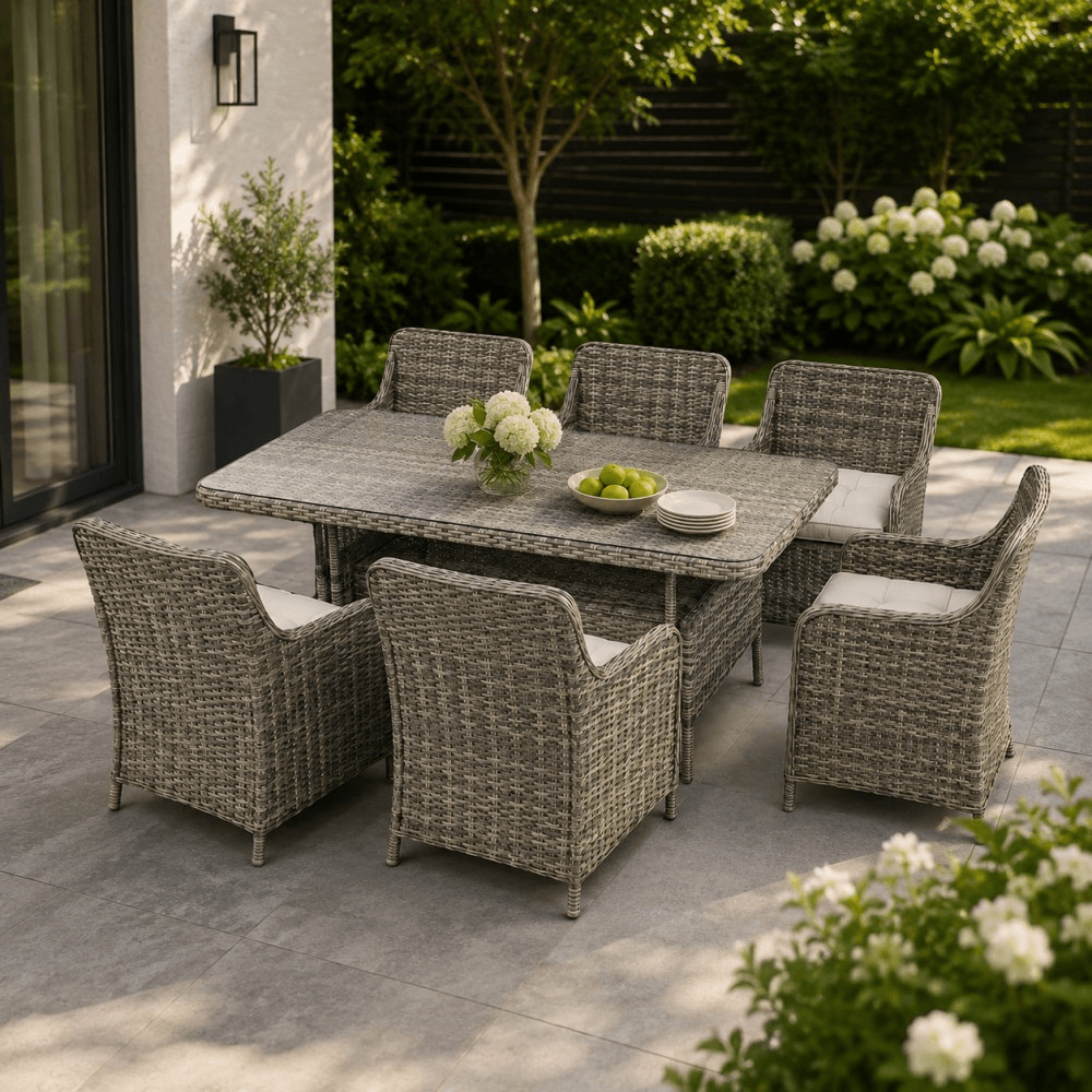 ავეჯის კომპლექტი OEM 17051661, 7Pcs, Furniture Set, Grey