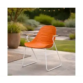 სკამი Domino Stream carver, Chair, Terracotta