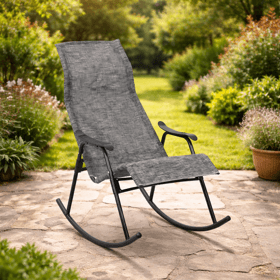 საქანელა სკამი OEM Naroch, Rocking Chair, Grey